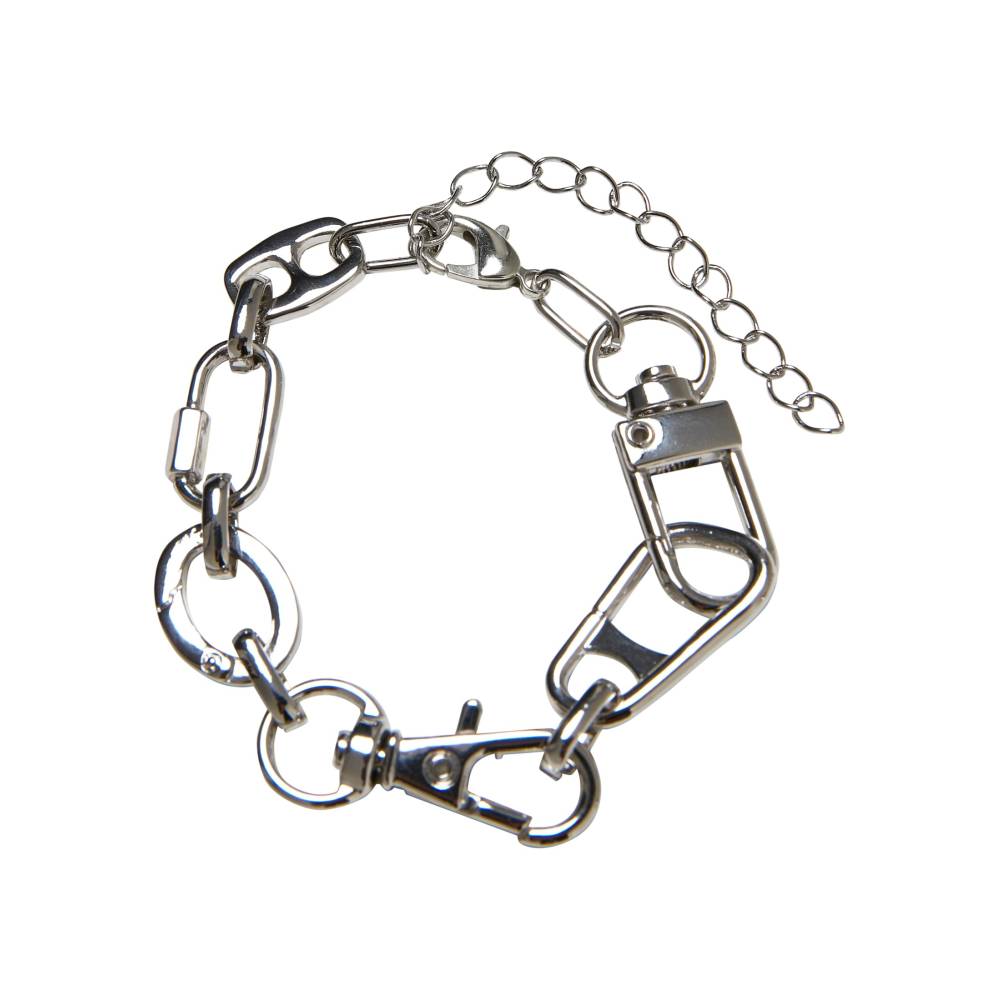 Urban Classics - Various Fastener Armband - Zilverkleurig